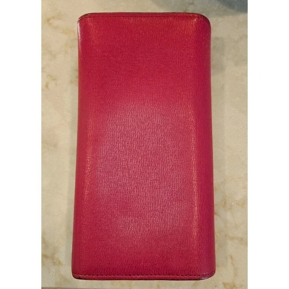 Gucci Wallet Pink Leather Heart Interlocking G Logo Bifold Long‎ Clutch w/COA - Picture 2 of 9